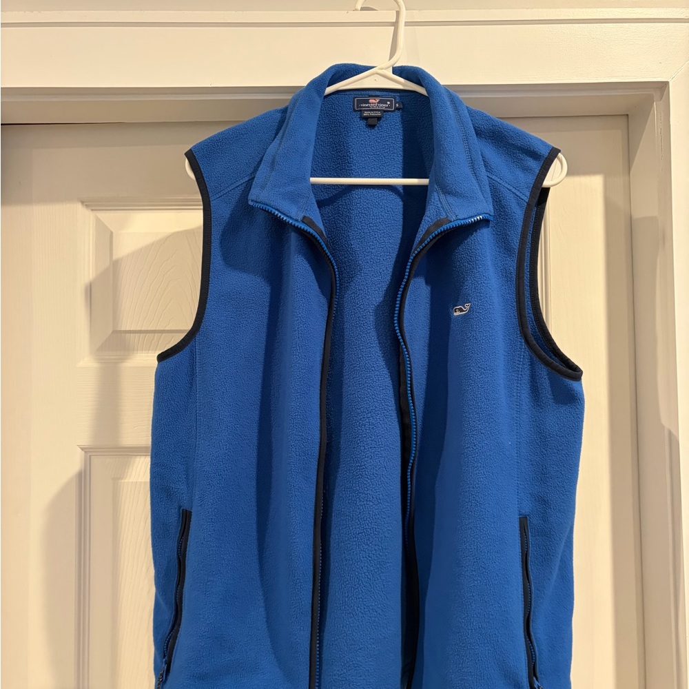 Vineyard Vines Men's Royal Blue Fleece Vest